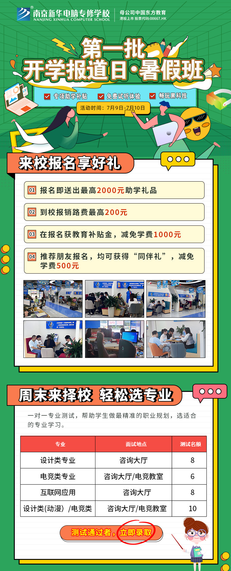 南京新華第一批開學報到日·暑假班開班啦！